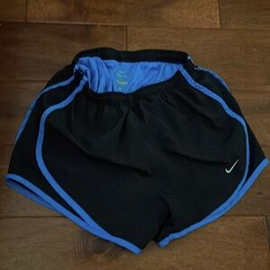 Electric blue nike dri fit running shorts